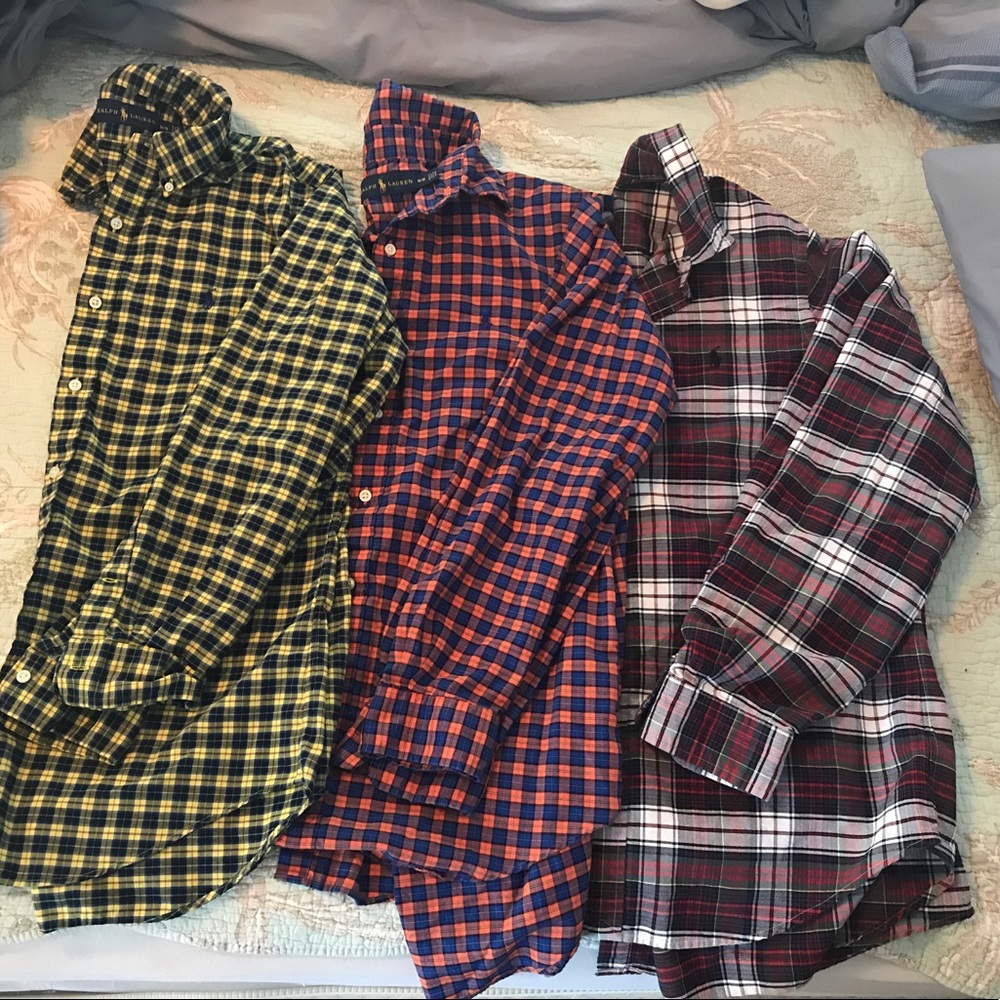 Polo Ralph Lauren button downs.